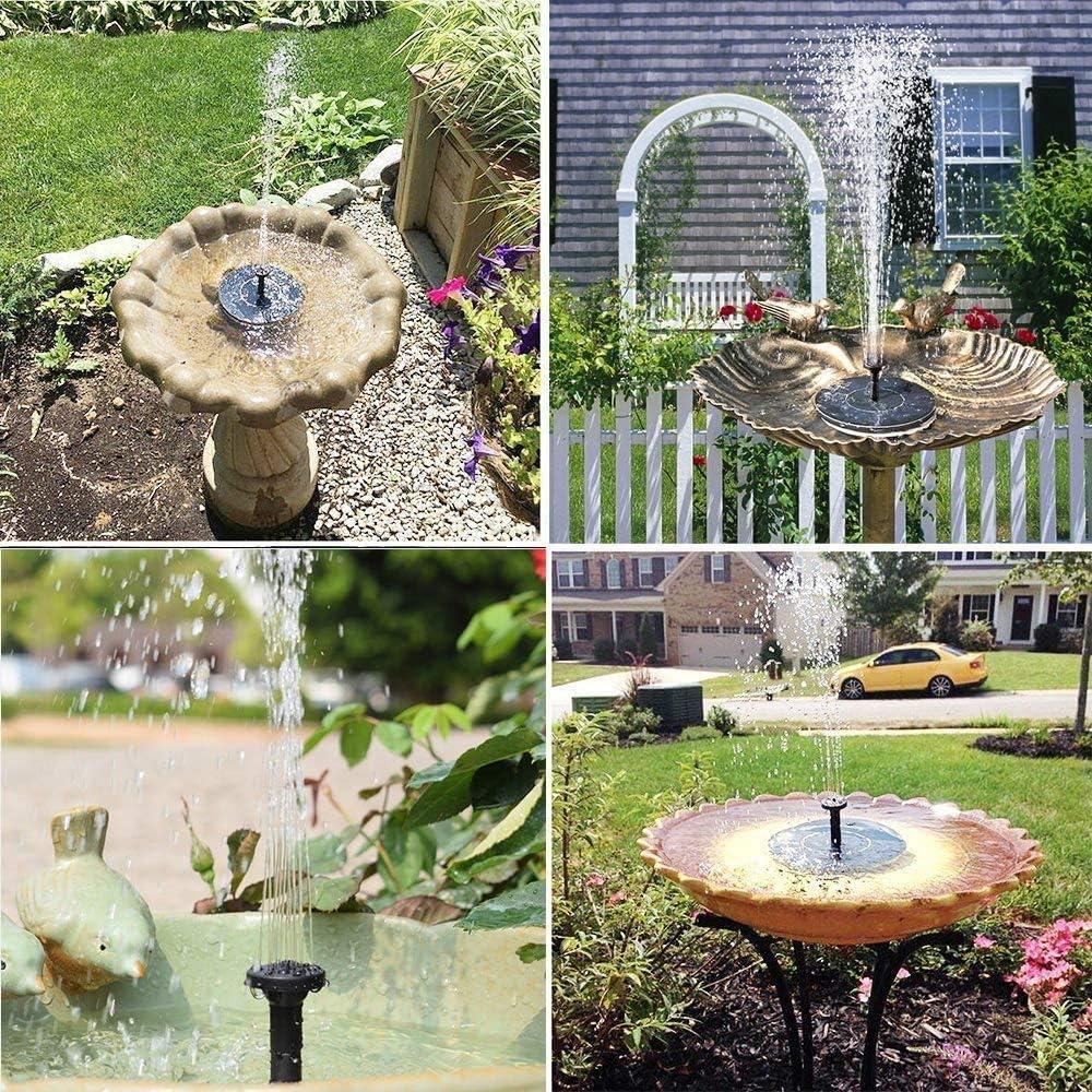Fountain Solar Power Floating Water Pump for Pool Pond Garden and Patio Plants Round