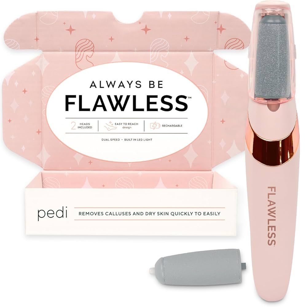Flawless Pedi Electronic Tool File and Callus Remover, Foot File Callus Remover Tool